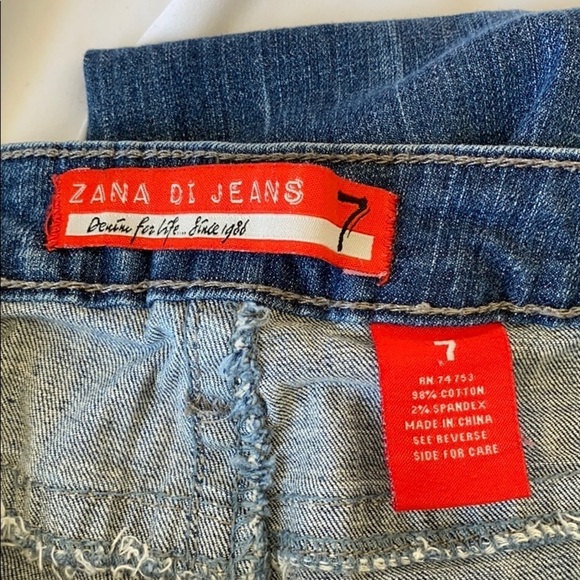 Zane Di Jeans Sz 7 or Adult size 2. Patched Denim. - Picture 7 of 8